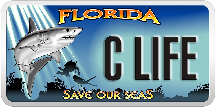 photo of save our seas license plate